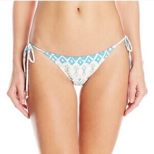 Eberjey Beached Blues Kate Bikini Bottom Sz L NWT